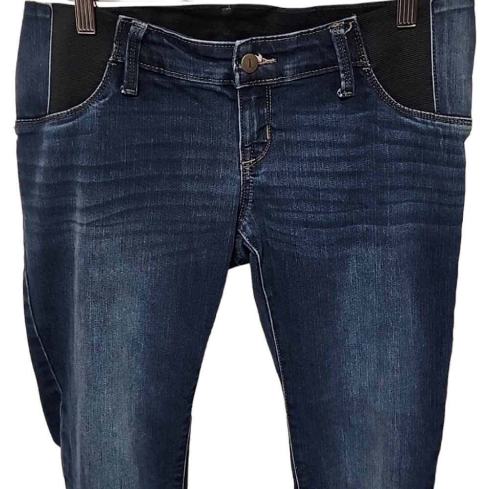 INGRID & ISABEL Maternity Skinny Jeans 4 27 Dark Wash Under Belly Stretch Denim - Picture 7 of 14